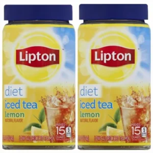 Lipton (pack of 2) Diet Iced Tea Mix Lemon (4.4 oz Makes 15 Quarts) Free SHIP.